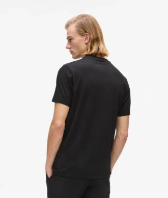 T-shirt med satinlogotyp