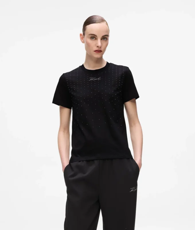 T-shirt med strass T-shirt med strass