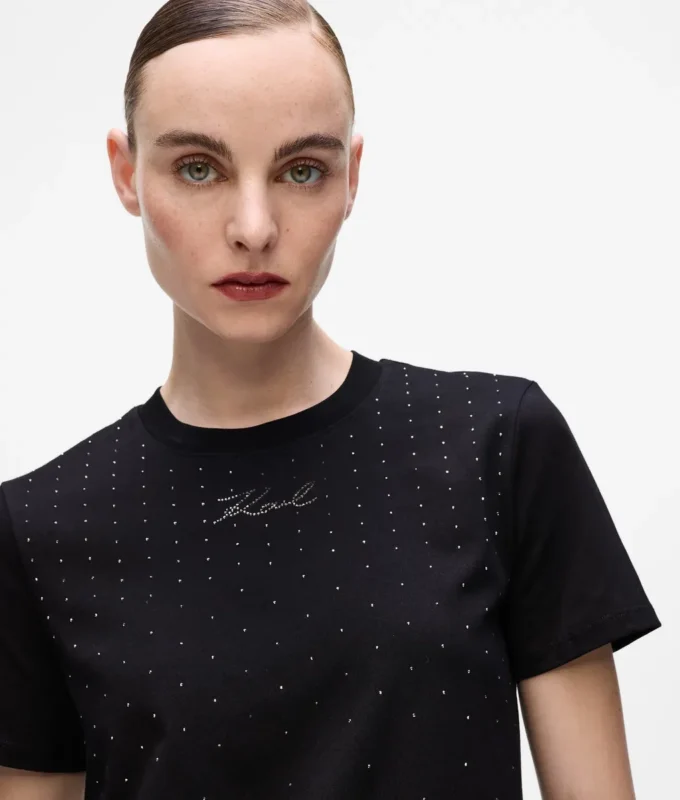 T-shirt med strass T-shirt med strass