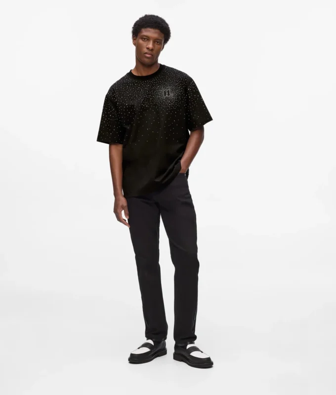 T-shirt med strassmonogram T-shirt med strassmonogram
