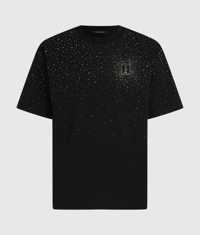 T-shirt med strassmonogram T-shirt med strassmonogram