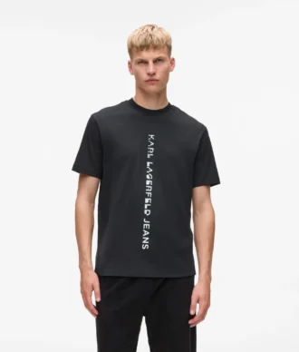 T-shirt med vertikalt logo