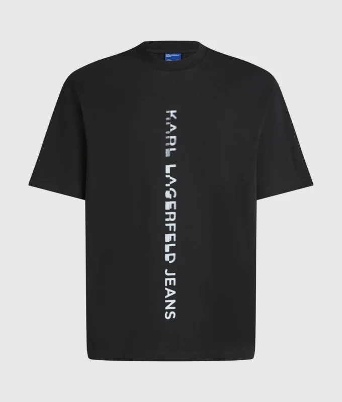 T-shirt med vertikalt logo T-shirt med vertikalt logo