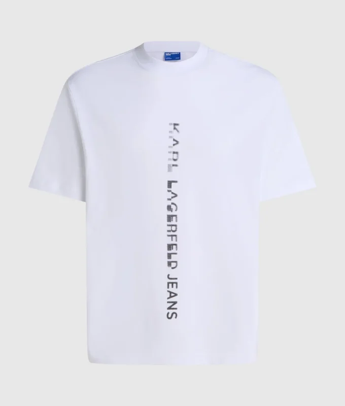 T-shirt med vertikalt logo T-shirt med vertikalt logo