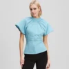 T-SHIRT MED ZIP-DETALJ T-SHIRT MED ZIP-DETALJ