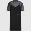T-shirtklänning i mesh
