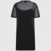 T-shirtklänning i mesh