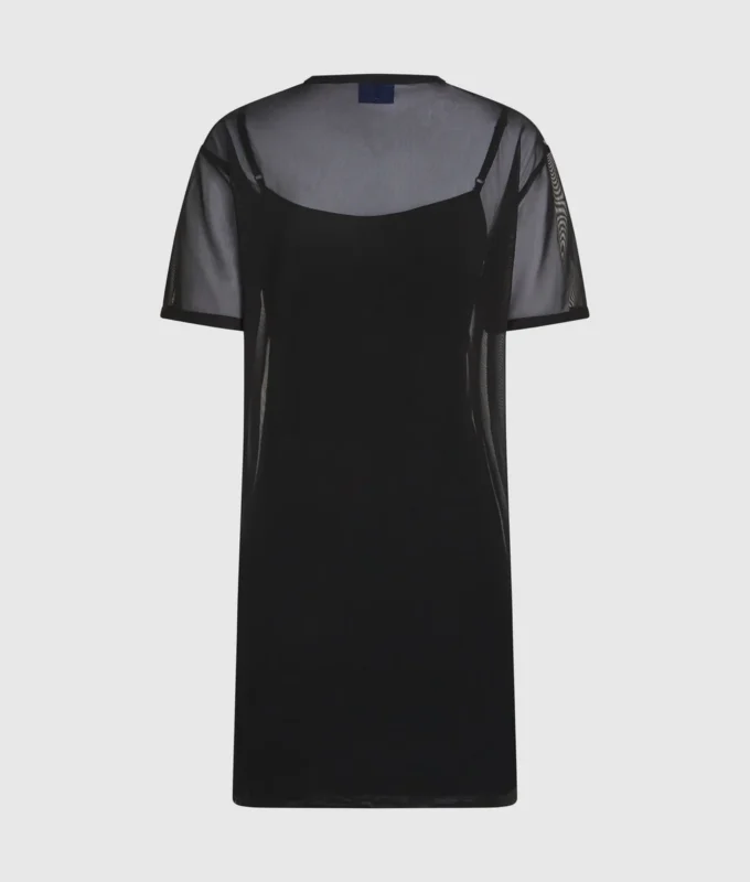 T-shirtklänning i mesh