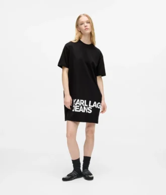 T-shirtklänning med logotyp
