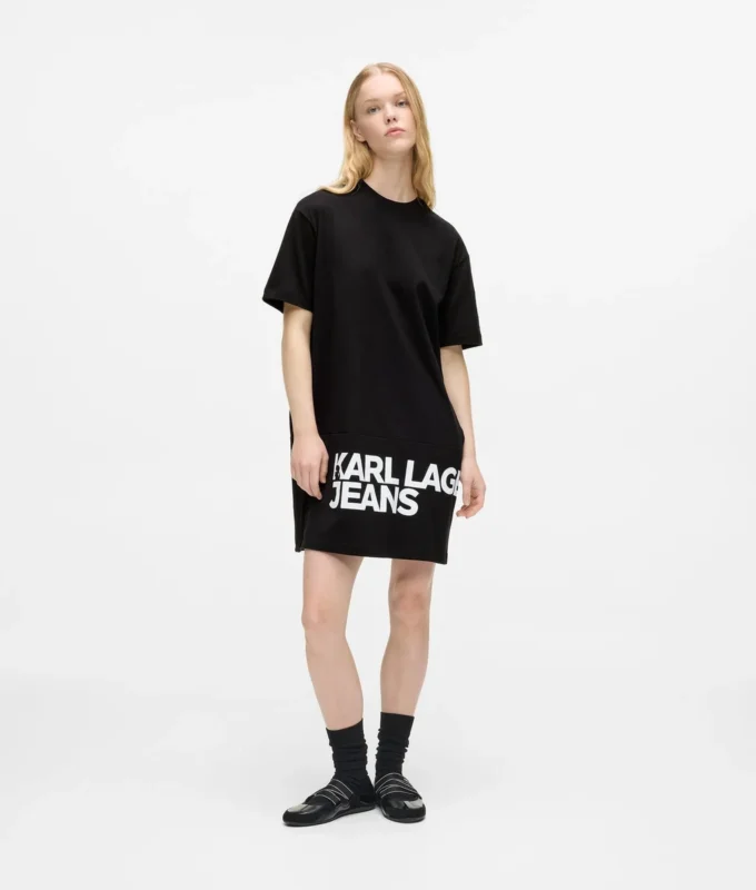 T-shirtklänning med logotyp