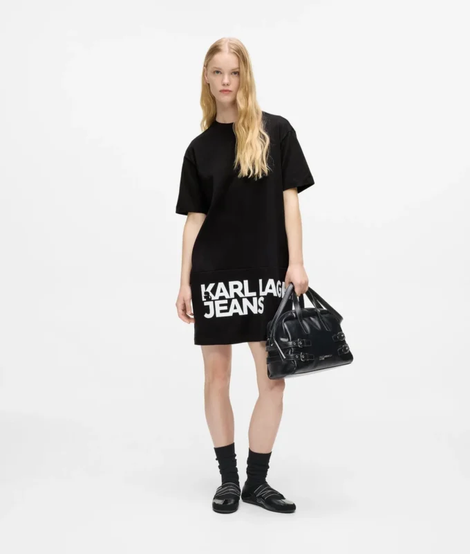 T-shirtklänning med logotyp