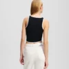 TANKTOPP MED PIPINGDETALJER TANKTOPP MED PIPINGDETALJER