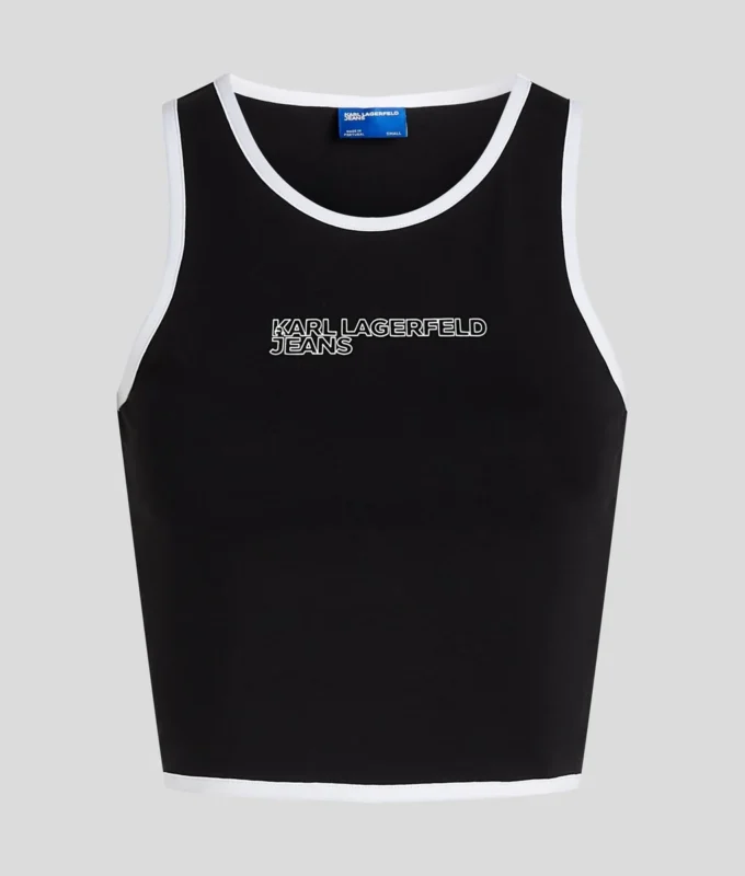 TANKTOPP MED PIPINGDETALJER TANKTOPP MED PIPINGDETALJER