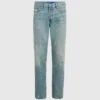 Tapered jeans med färgstänk