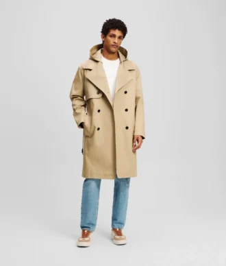 TRENCHCOAT MED HUVA