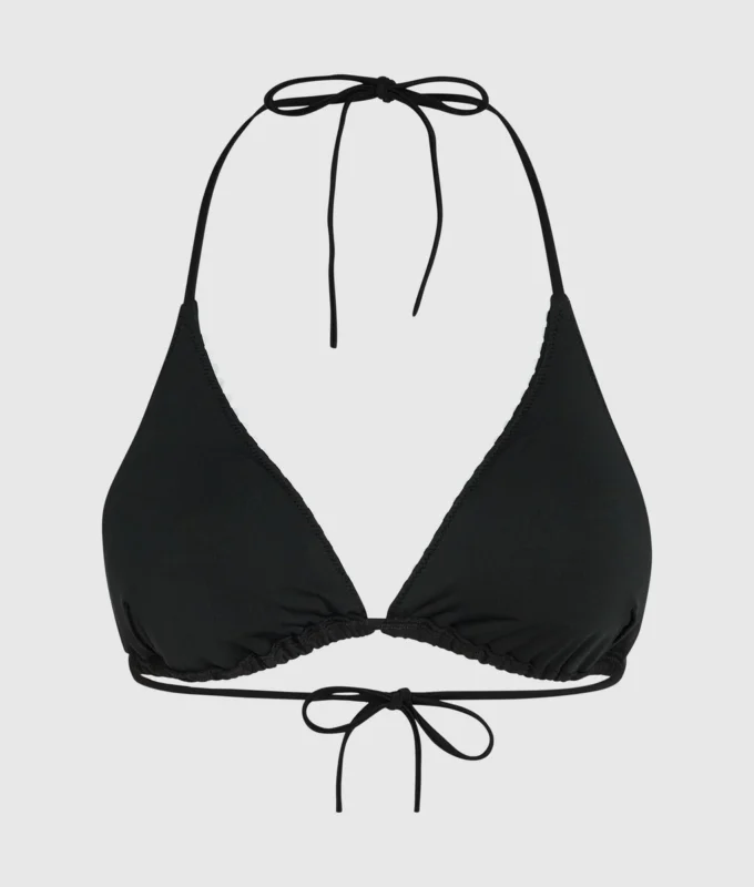 Triangelbikinitopp med vågig kant Triangelbikinitopp med vågig kant