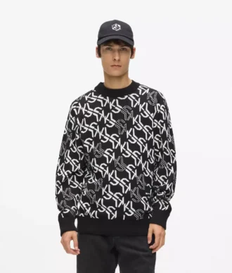 Tröja med monogram över hela ytan Tröja med monogram över hela ytan