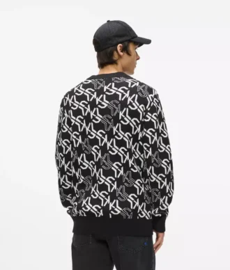 Tröja med monogram över hela ytan Tröja med monogram över hela ytan