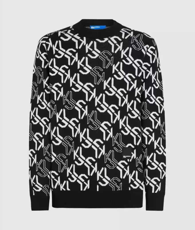 Tröja med monogram över hela ytan Tröja med monogram över hela ytan