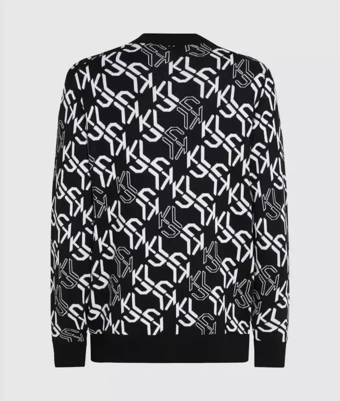 Tröja med monogram över hela ytan Tröja med monogram över hela ytan