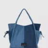 Tvåfärgad shopper i denim Tvåfärgad shopper i denim