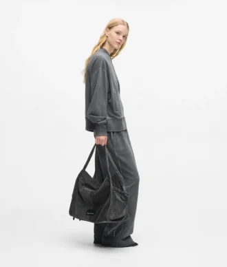 Tvåfärgad shopper i denim