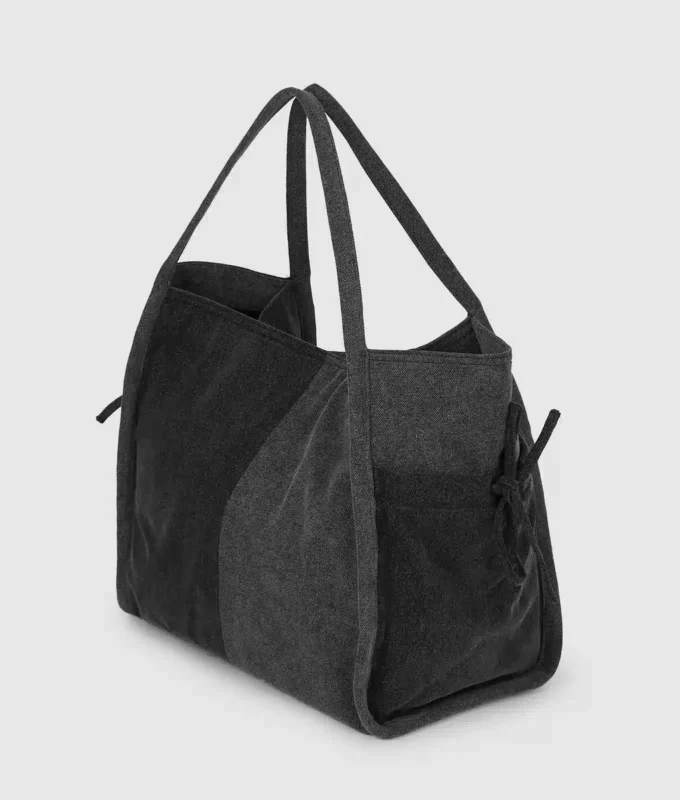 Tvåfärgad shopper i denim Tvåfärgad shopper i denim
