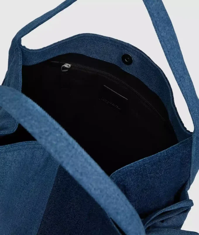 Tvåfärgad shopper i denim Tvåfärgad shopper i denim