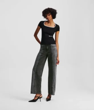 TVÅFÄRGADE MID-RISE RELAXED JEANS TVÅFÄRGADE MID-RISE RELAXED JEANS
