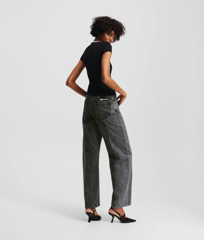 TVÅFÄRGADE MID-RISE RELAXED JEANS