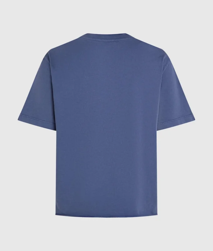 Tvättad T-shirt med logo Tvättad T-shirt med logo