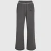 Tvättade sweatpants med vida ben Tvättade sweatpants med vida ben