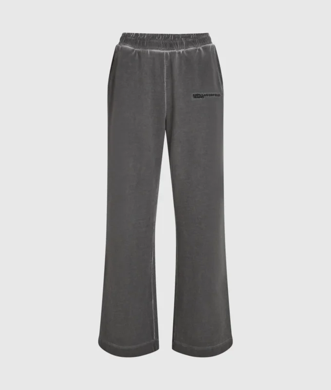 Tvättade sweatpants med vida ben Tvättade sweatpants med vida ben