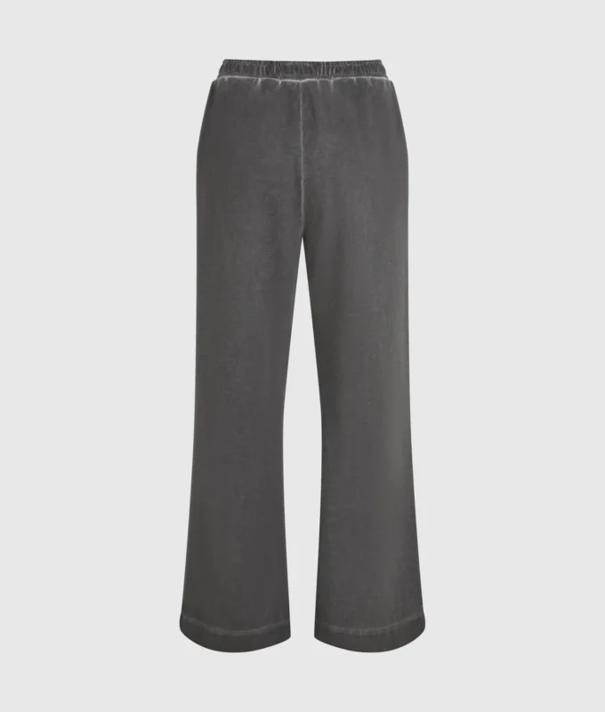 Tvättade sweatpants med vida ben Tvättade sweatpants med vida ben