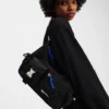 UTILITY COATED DENIM SHOULDER BAG