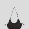 UTILITY COATED DENIM SHOULDER BAG