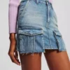 UTILITY DENIM MINI SKIRT