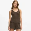 Vaffelstickad loungewear-linne Vaffelstickad loungewear-linne