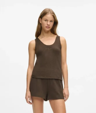 Vaffelstickad loungewear-linne