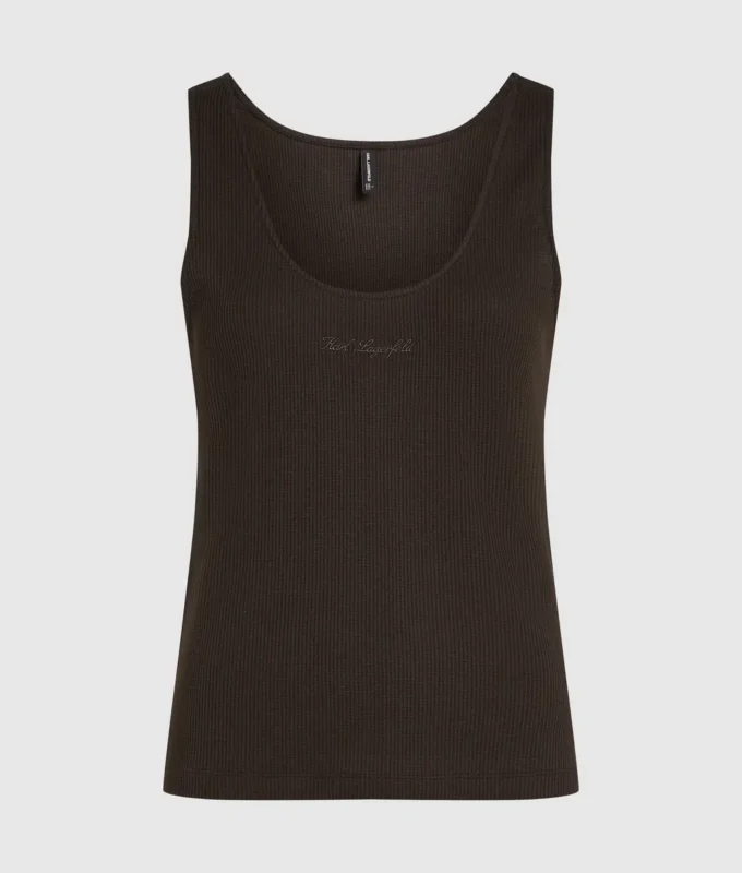 Vaffelstickad loungewear-linne Vaffelstickad loungewear-linne