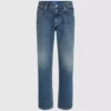 Vintage-tvättade raka jeans Vintage-tvättade raka jeans