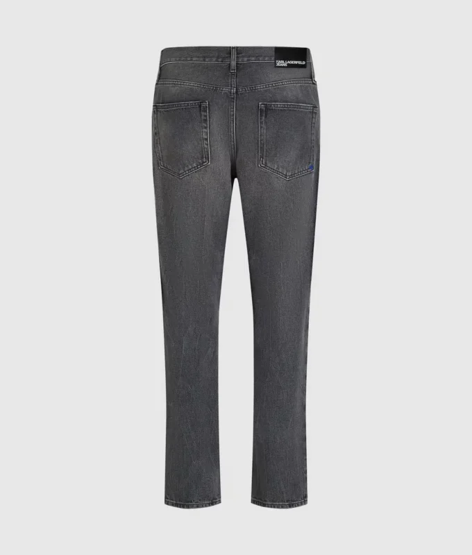 Vintage-tvättade tapered jeans Vintage-tvättade tapered jeans