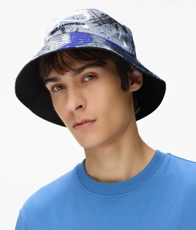 Vändbar graffitibucket hat Vändbar graffitibucket hat