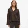 Waffle loungewear polotröja Waffle loungewear polotröja