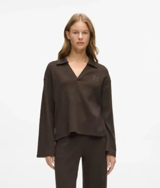 Waffle loungewear polotröja