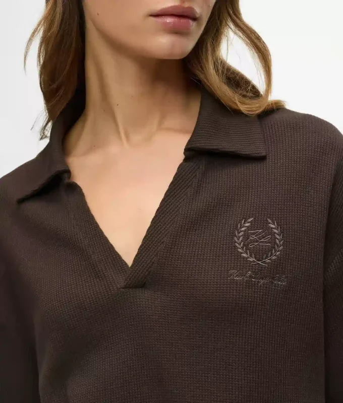 Waffle loungewear polotröja Waffle loungewear polotröja