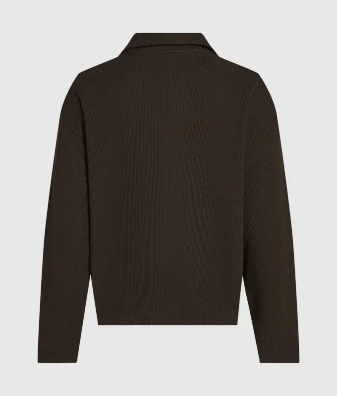 Waffle loungewear polotröja Waffle loungewear polotröja