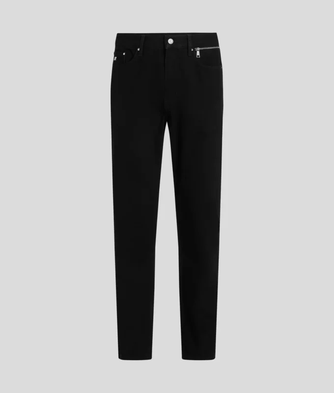 ZIP-DETAIL TAPERED JEANS ZIP-DETAIL TAPERED JEANS